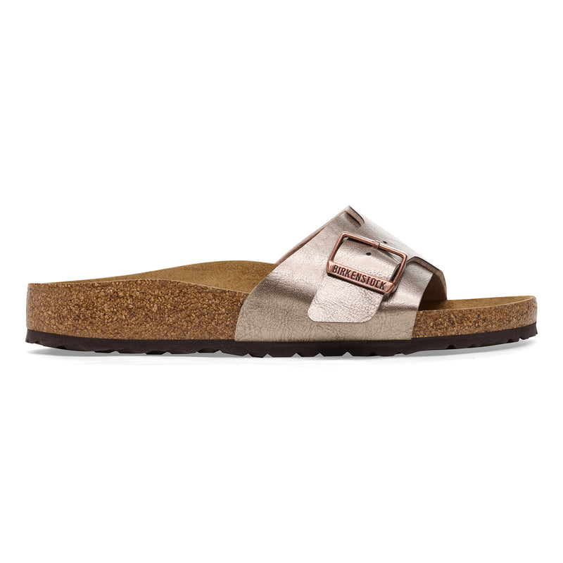 Birkenstock Ciabatta donna fascia larga con fibbia birko flor graceful taupe