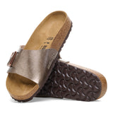 Birkenstock Ciabatta donna fascia larga con fibbia birko flor graceful taupe