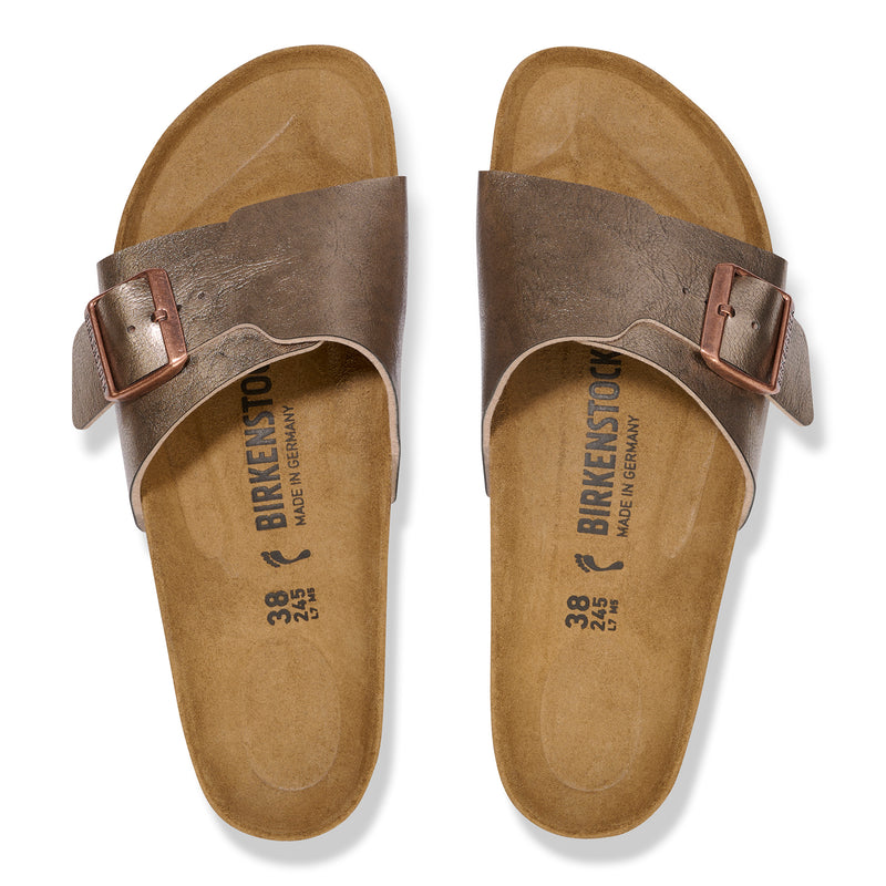 Birkenstock Ciabatta donna fascia larga con fibbia birko flor graceful taupe