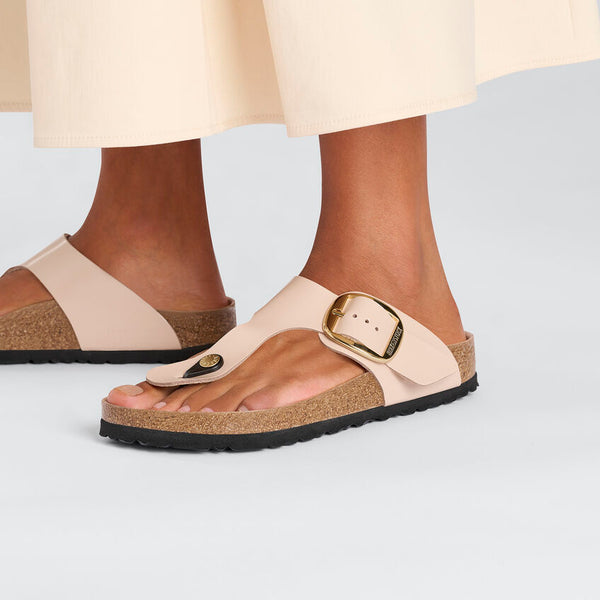 Birkenstock Ciabatta infradito Donna Gizeh big buckle beige