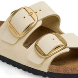 Birkenstock Ciabatta Donna Arizona big buckle nabuck ecru