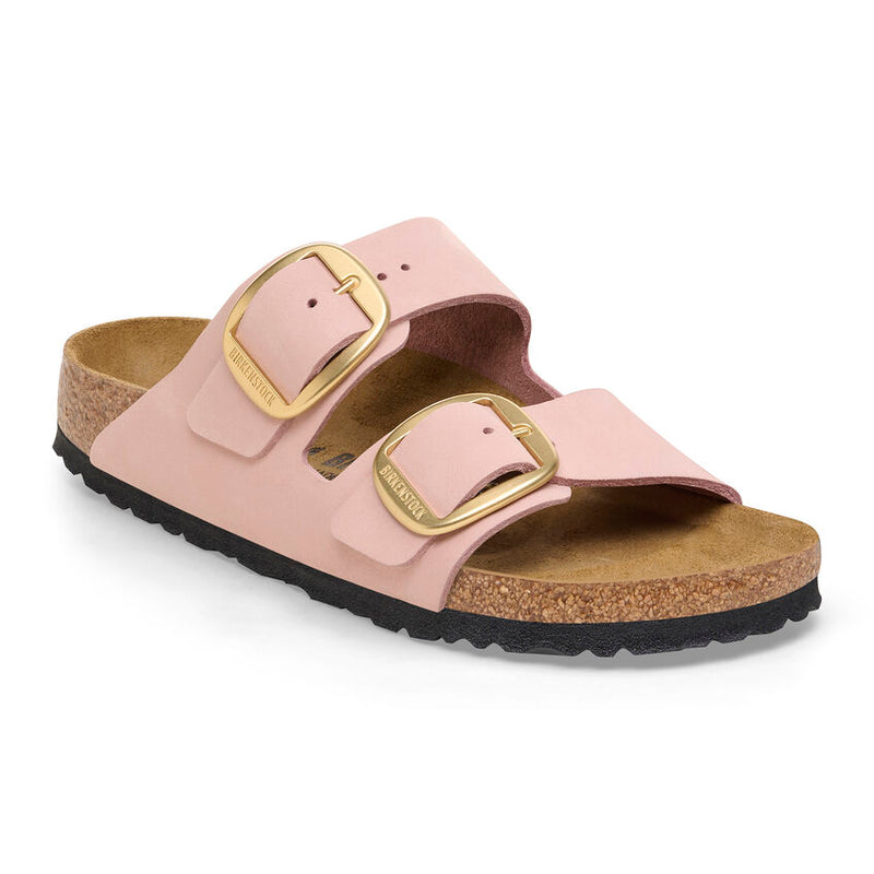 Birkenstock Ciabatta Donna Arizona big buckle nabuck soft pink