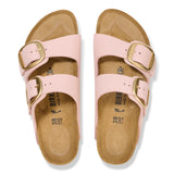 Birkenstock Ciabatta Donna Arizona big buckle nabuck soft pink