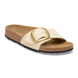 Birkenstock Ciabatta Donna Madrid big buckle in nabuck ecru