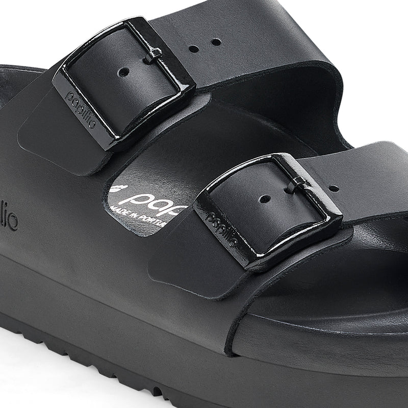 Birkenstock Ciabatta donna 2 fasce pelle naturale colore nero