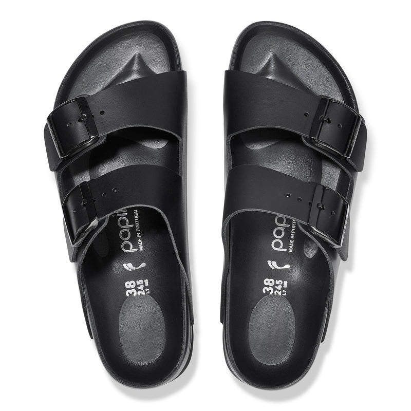 Birkenstock Ciabatta donna 2 fasce pelle naturale colore nero