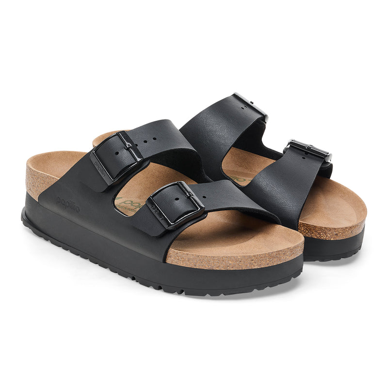 Birkenstock Ciabatta Donna pap flex platform birko flor Nero