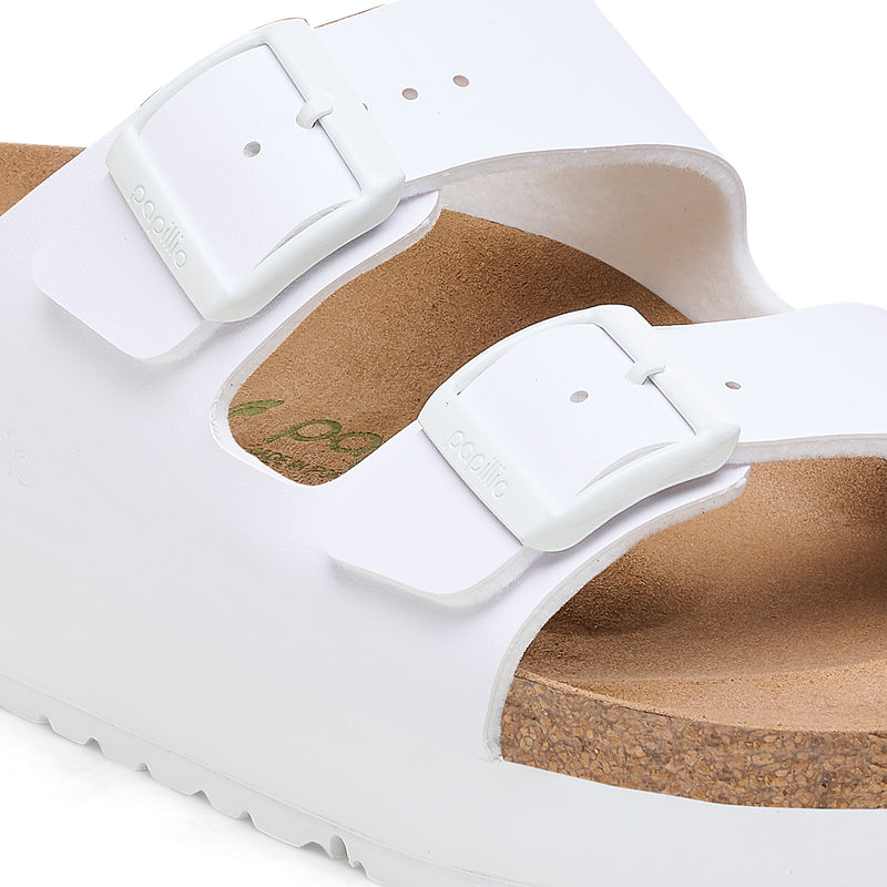 Birkenstock Ciabatta donna 2 fasce in birko flor bianco