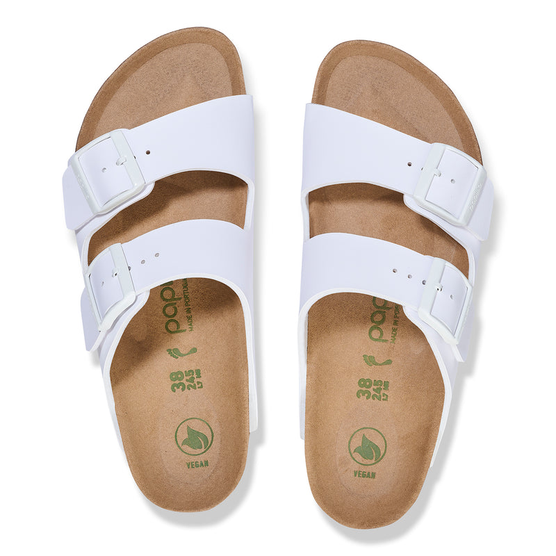 Birkenstock Ciabatta donna 2 fasce in birko flor bianco