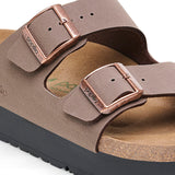 Birkenstock Ciabatta donna Arizona platform veg birko flor mocca