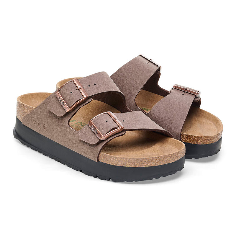 Birkenstock Ciabatta donna Arizona platform veg birko flor mocca