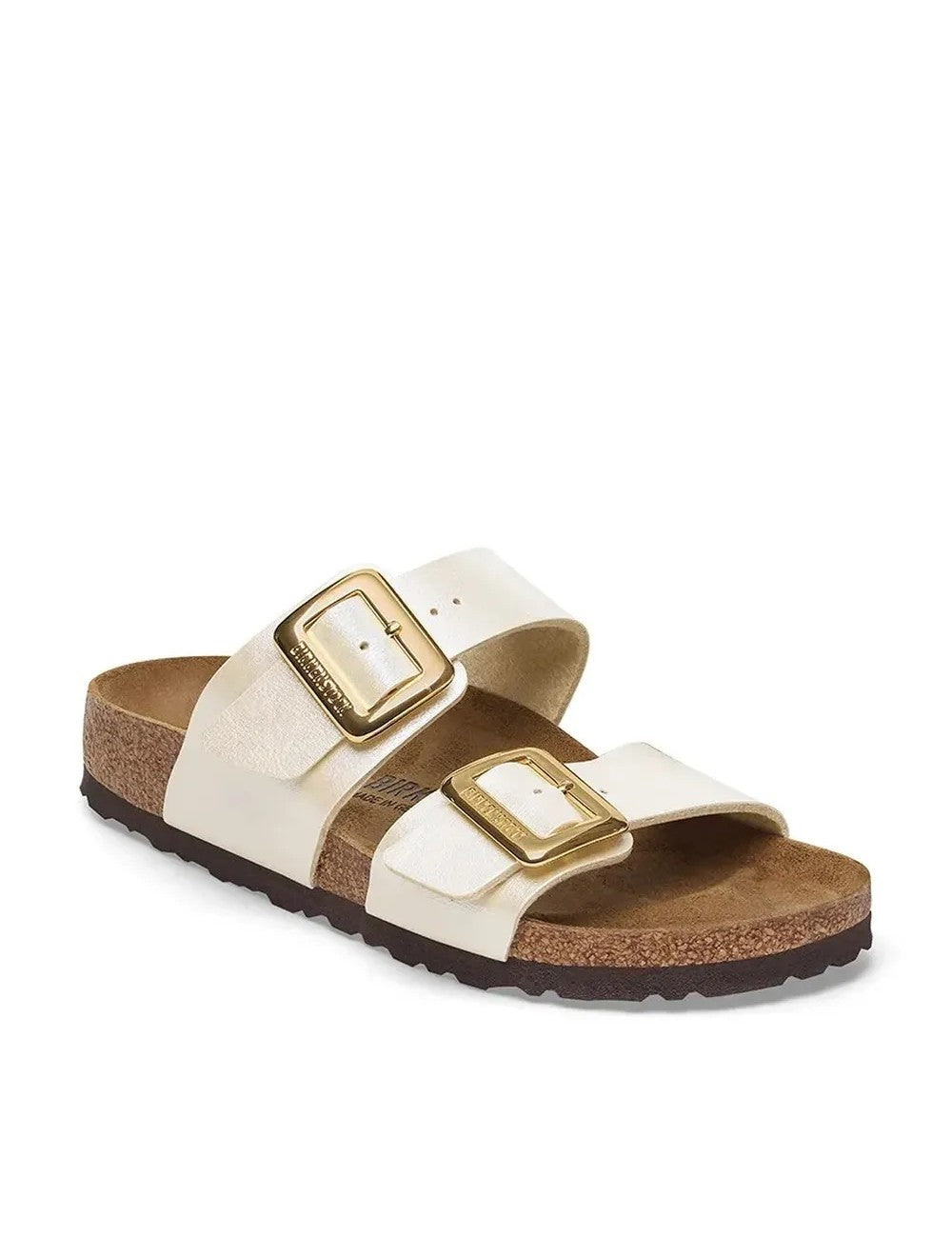 Birkenstock ciabatta donna due fasce birko flor bianco perla