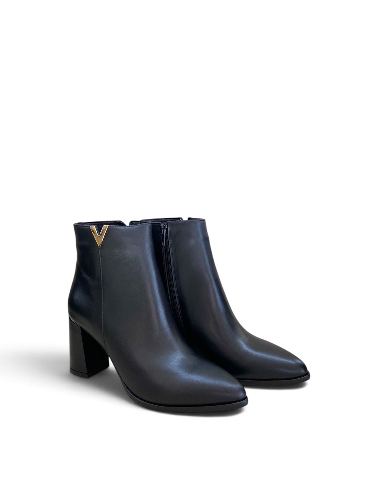 L’AMOUR STIVALETTO V IN PELLE NERO