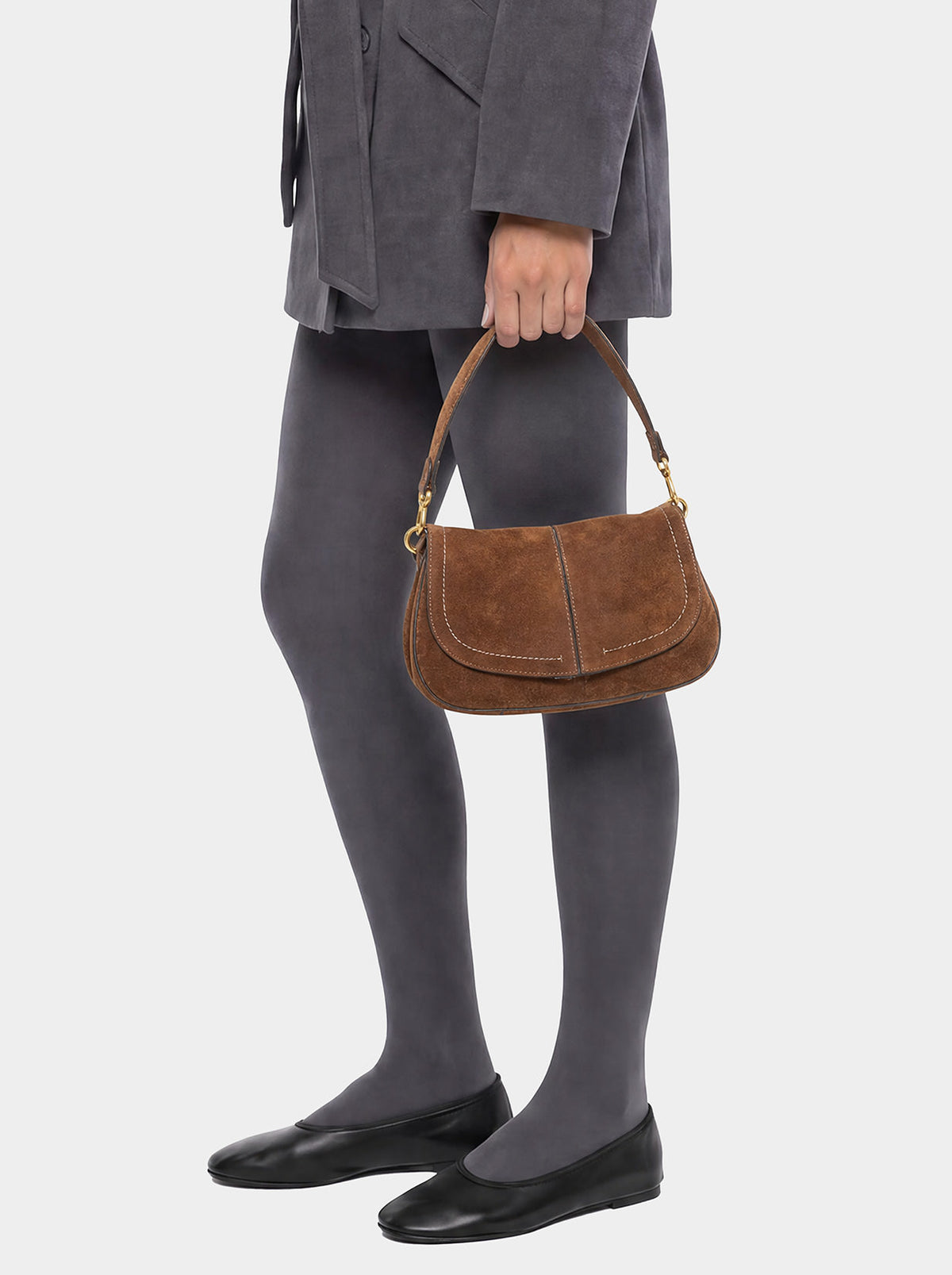 GIANNI CHIARINI BORSA A SPALLA HELENA ROUND COGNAC