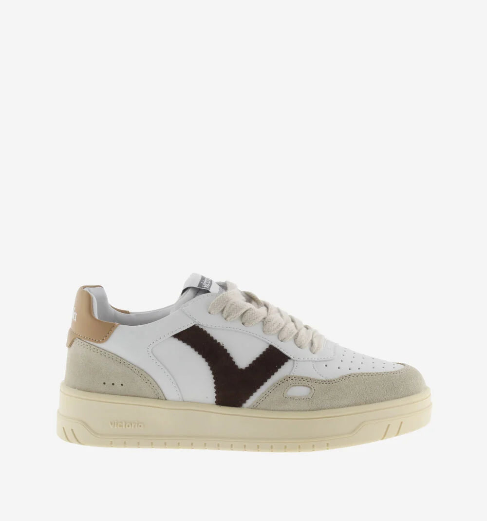 VICTORIA Sneaker uomo modello tennis materiali suede pelle e cuoio