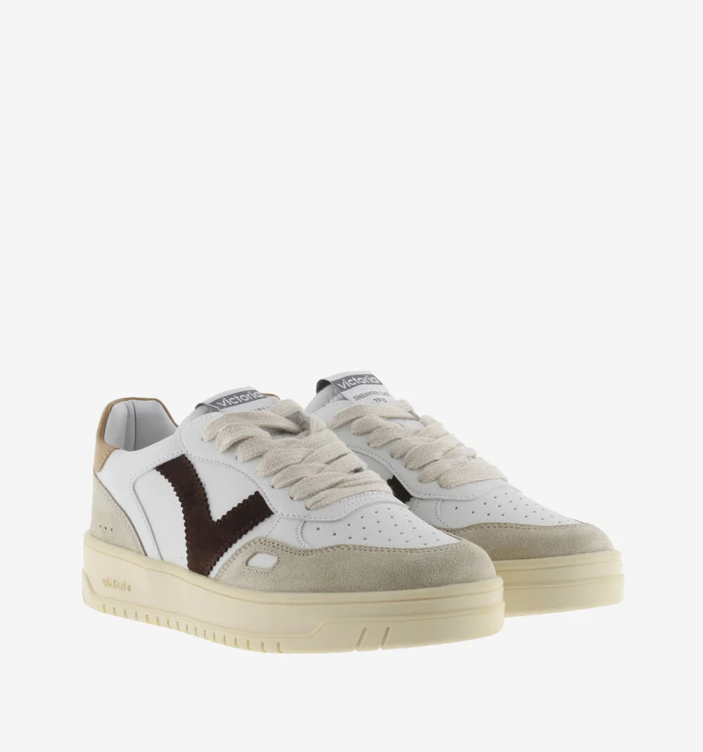 VICTORIA Sneaker uomo modello tennis materiali suede pelle e cuoio