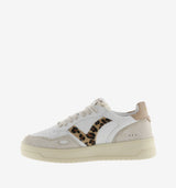 Victoria Sneaker donna ecopelle bianca e animalier