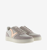 Victoria Sneaker donna in ecopelle ghiaccio con logo laminato rosa