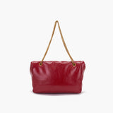 La Carrie Borsa maxi pochette in ecopelle rossa