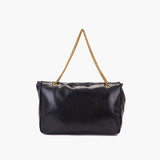 La Carrie borsa donna maxi pochette nera in ecopelle