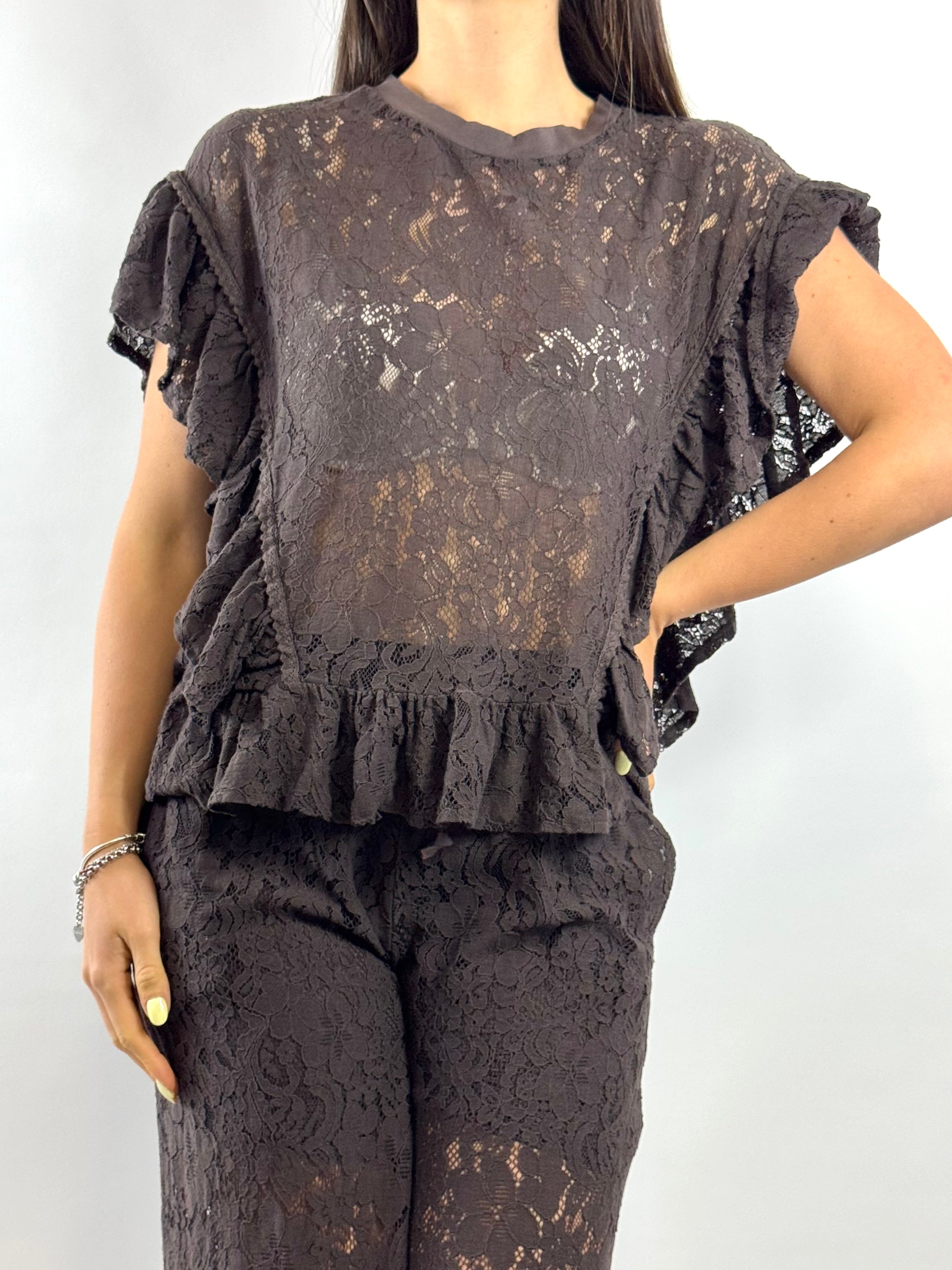 SUSY MIX BLUSA PIZZO MORO