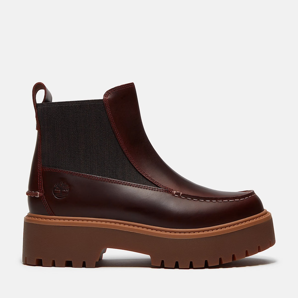TIMBERLAND STIVALE CHELSEA CON PLATEAU STONE STREET BURGUNDY