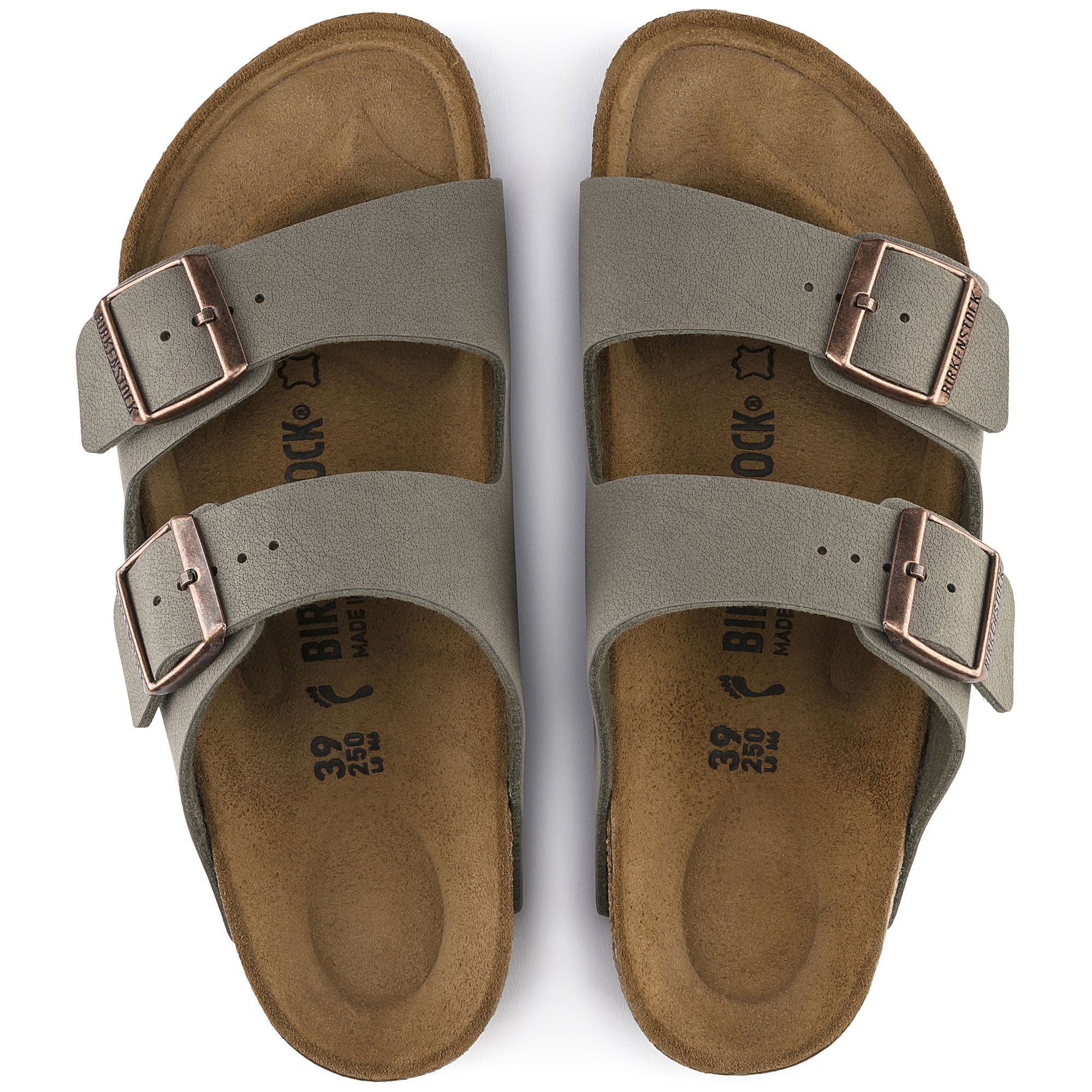 Birkenstock ciabatta donna due fasce birko flor stone