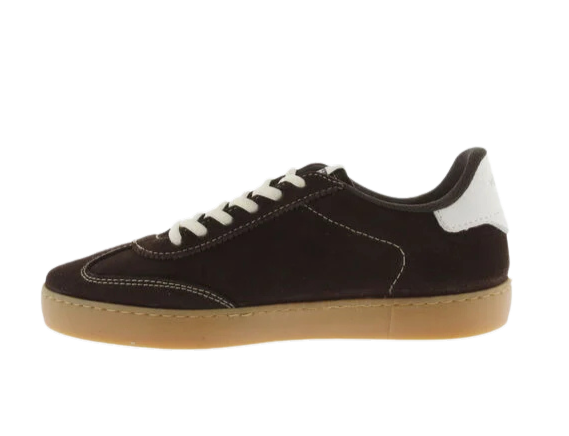 VICTORIA Sneaker donna in suede cioccolato