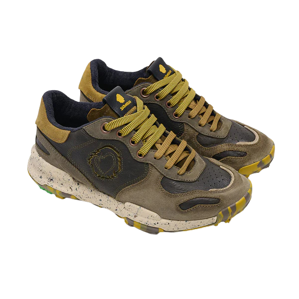 SATORISAN Sneakers uomo pelle suede swamp