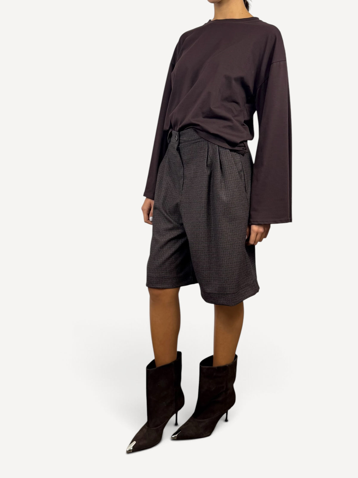 CECILE BERMUDA IN TWEED MORO