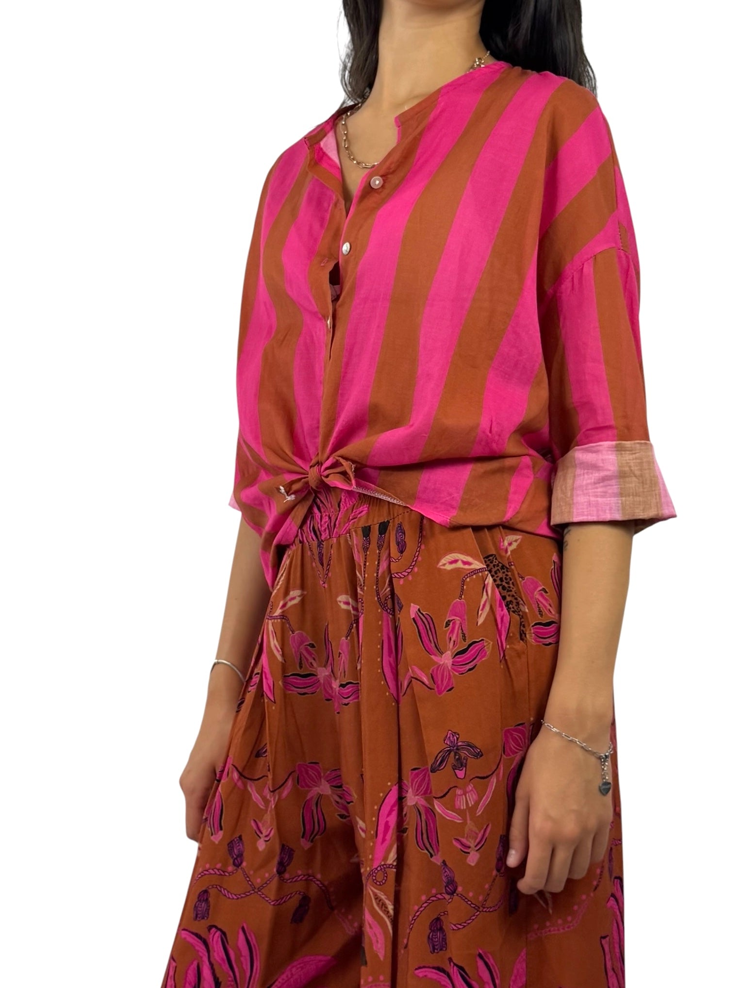 KIKISIX CAMICIA RIGHE COCCIO