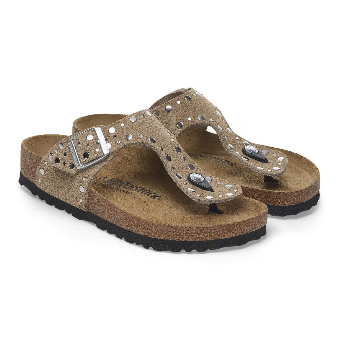 BIRKENSTOCK GIZEH RIVET TAUPE