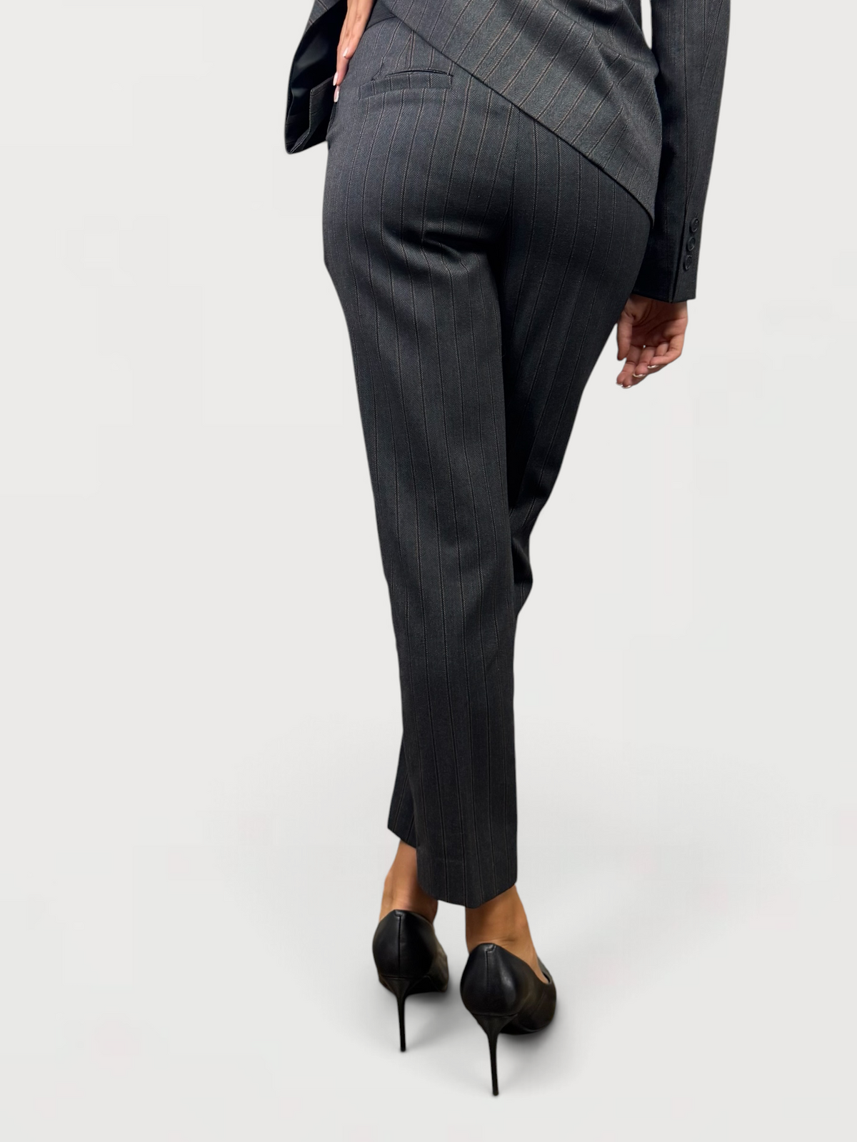 SUSY MIX PANTALONE SIGARETTA GESSATO