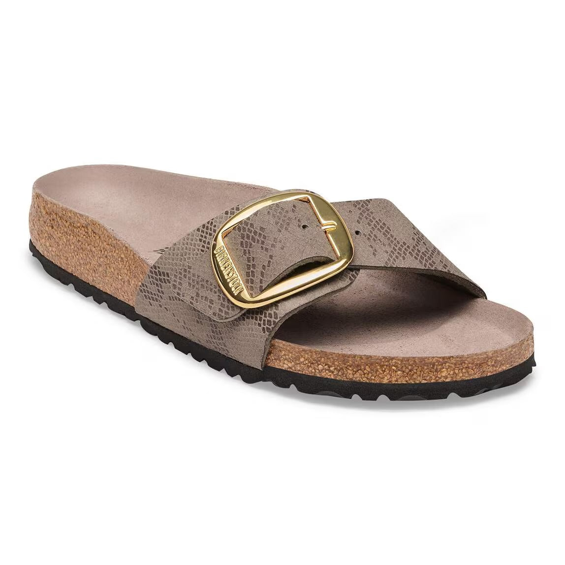 BIRKENSTOCK MADIRD BIG BUCKLE PYTHON GRAY TAUPE