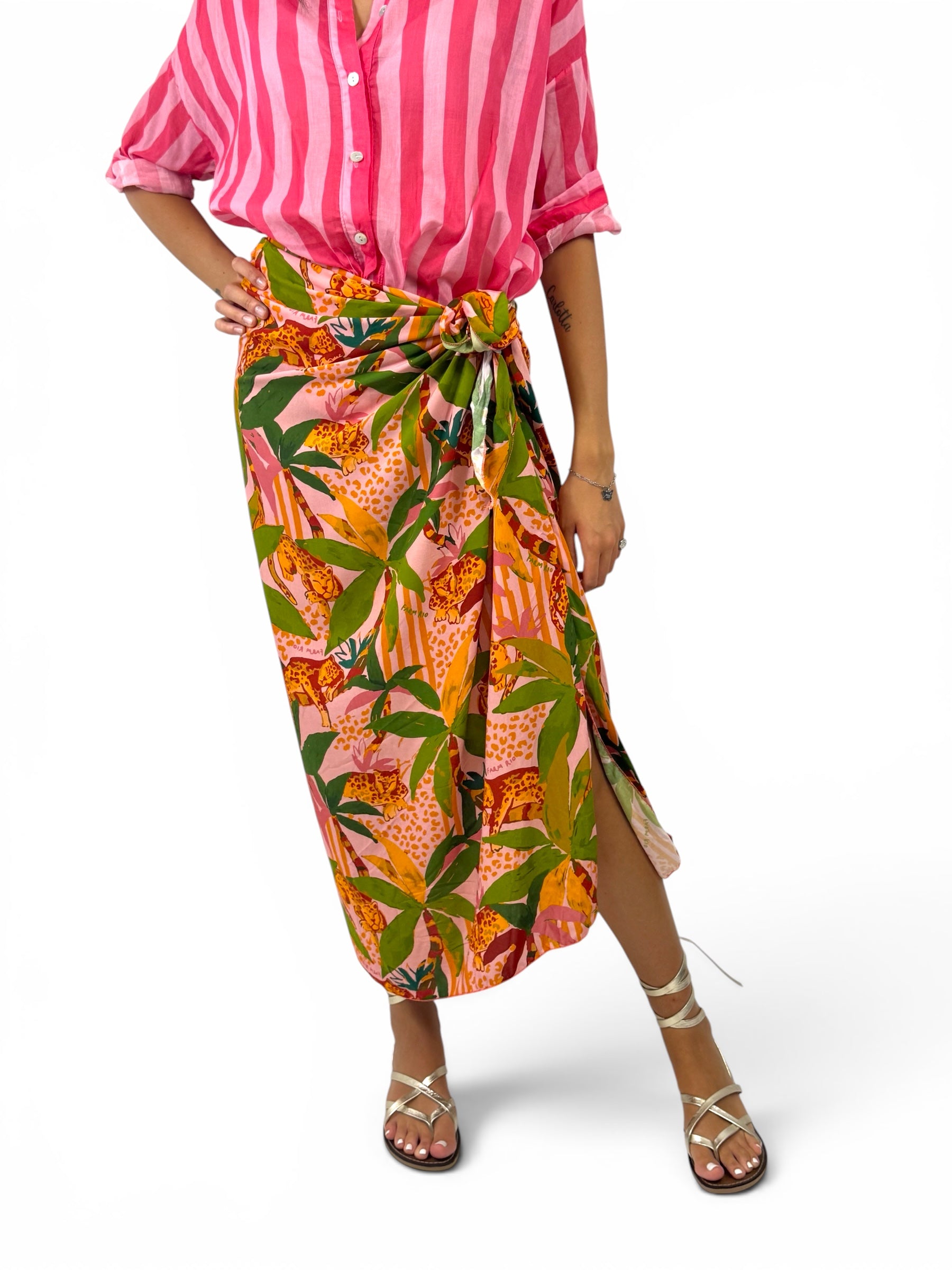 CECILE GONNA PAREO JUNGLE ROSA