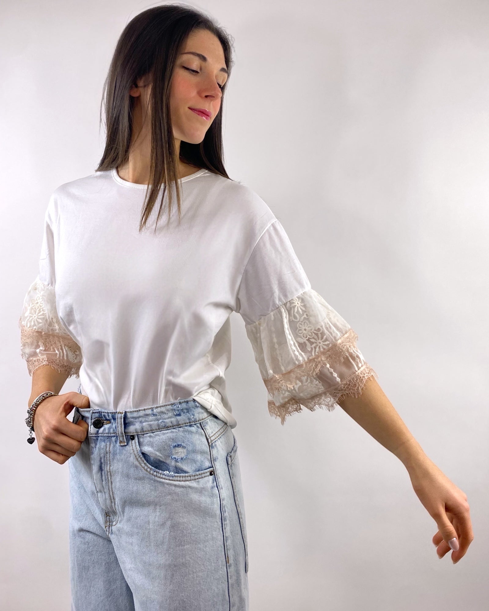 SUSY MIX T-SHIRT MANICA GALA ROSA