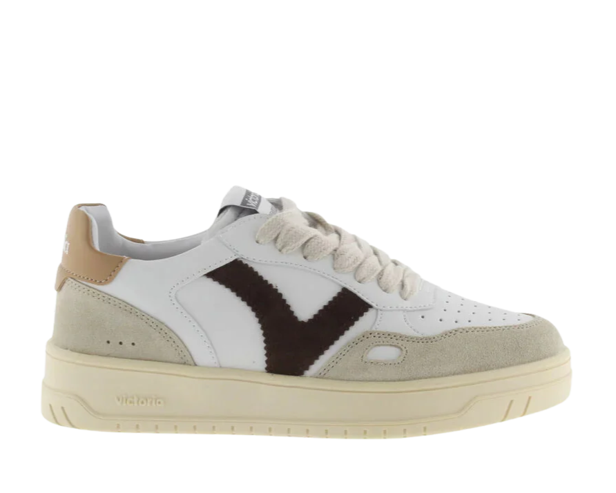 VICTORIA Sneaker uomo modello tennis materiali suede pelle e cuoio