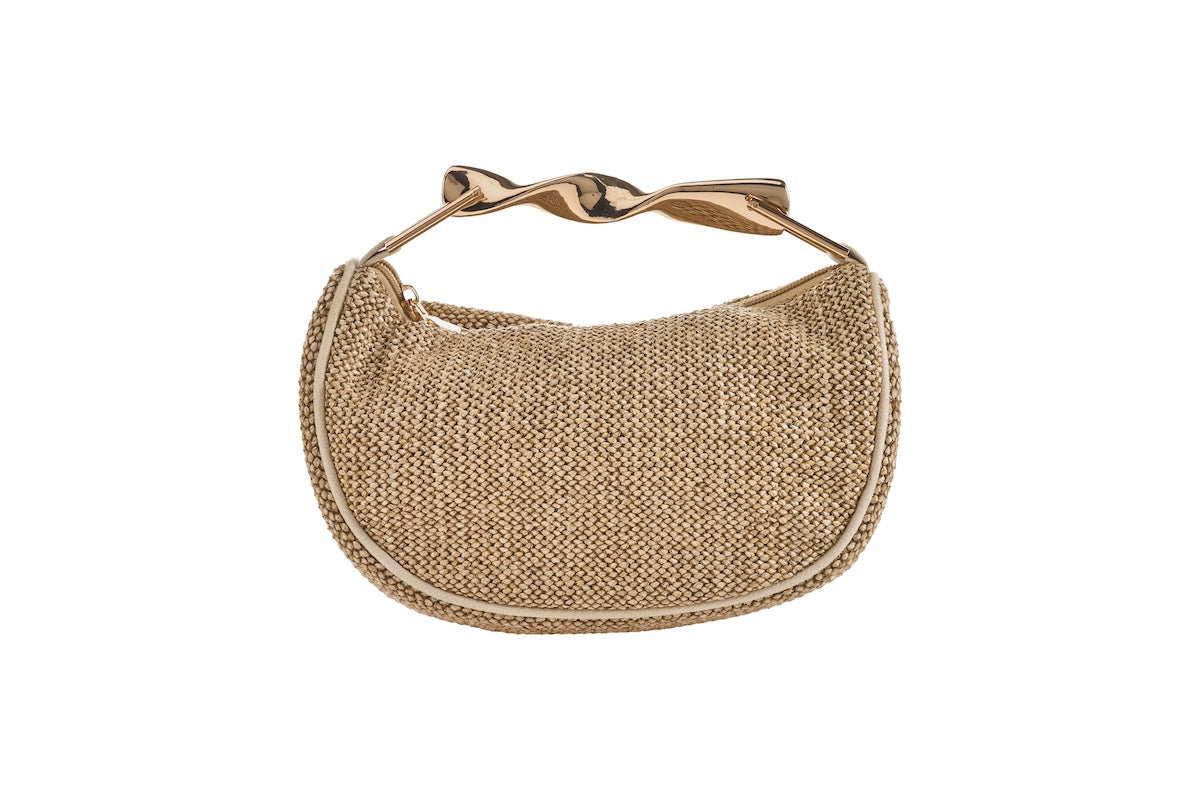 ANNA CECERE BORSA RAFIA CORDA