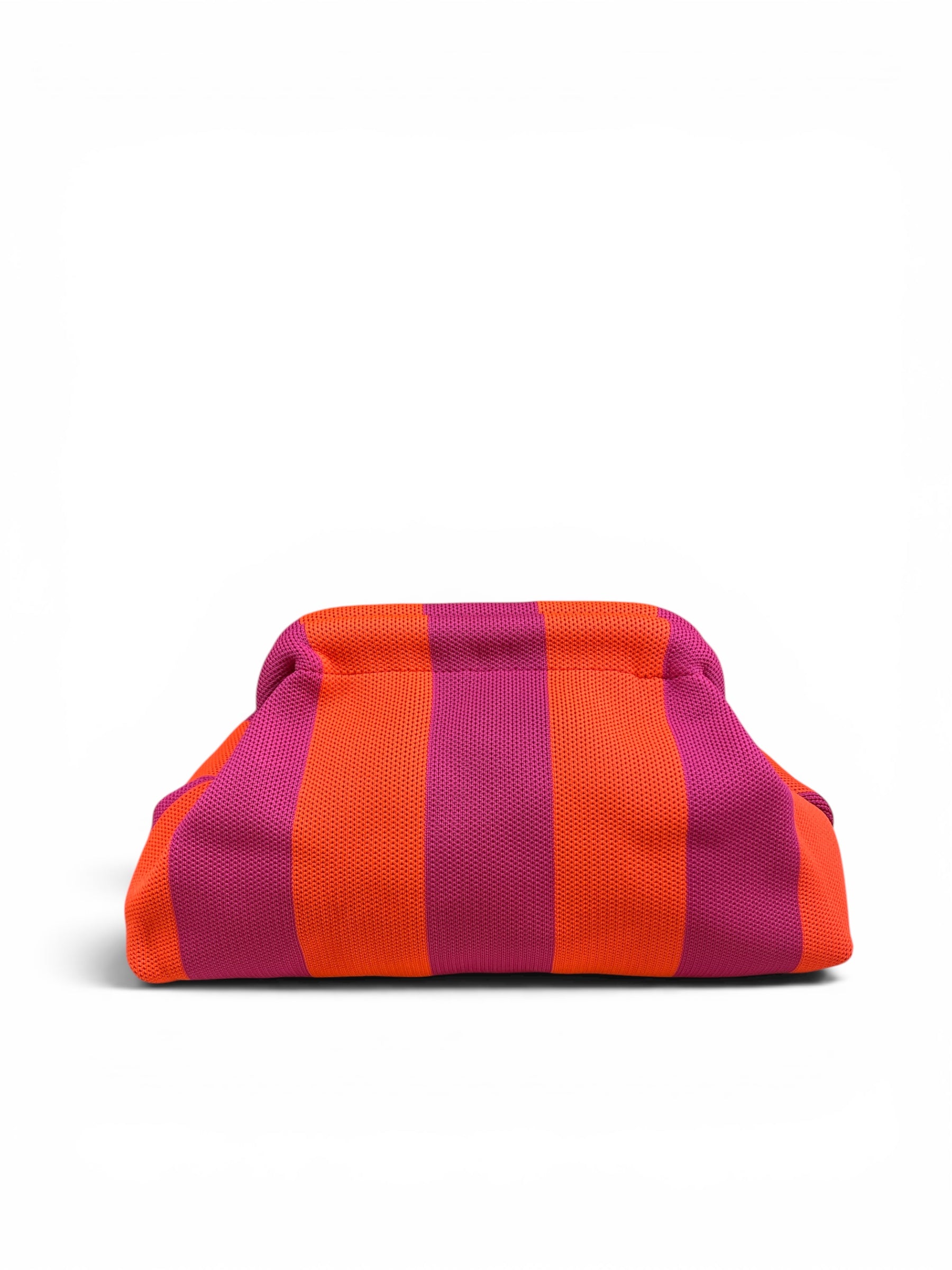 STICKY BESTIE POCHETTE RIGHE FUCSIA ARANCIO FLUO