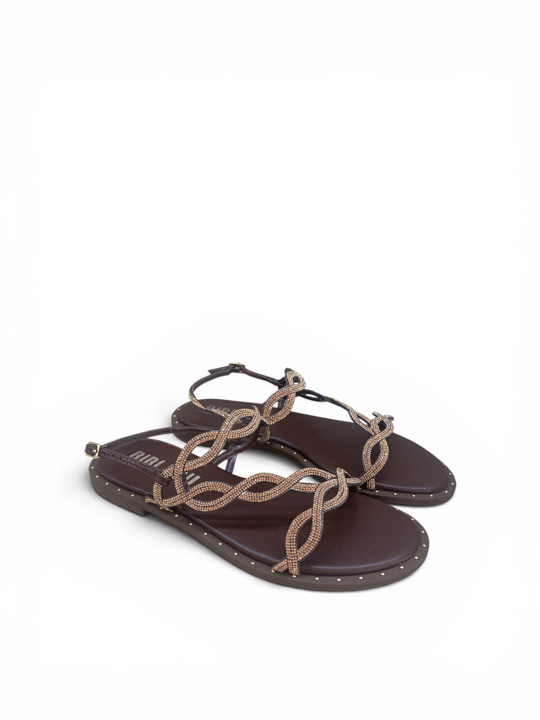 BIBI LOU SANDALO TRECCIA MARRONE