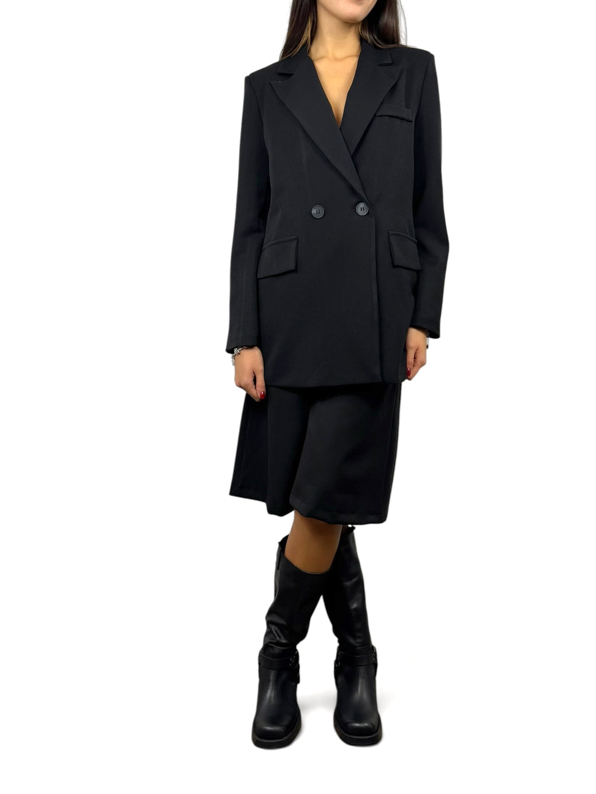 CECILE BLAZER DOPPIO PETTO NERO