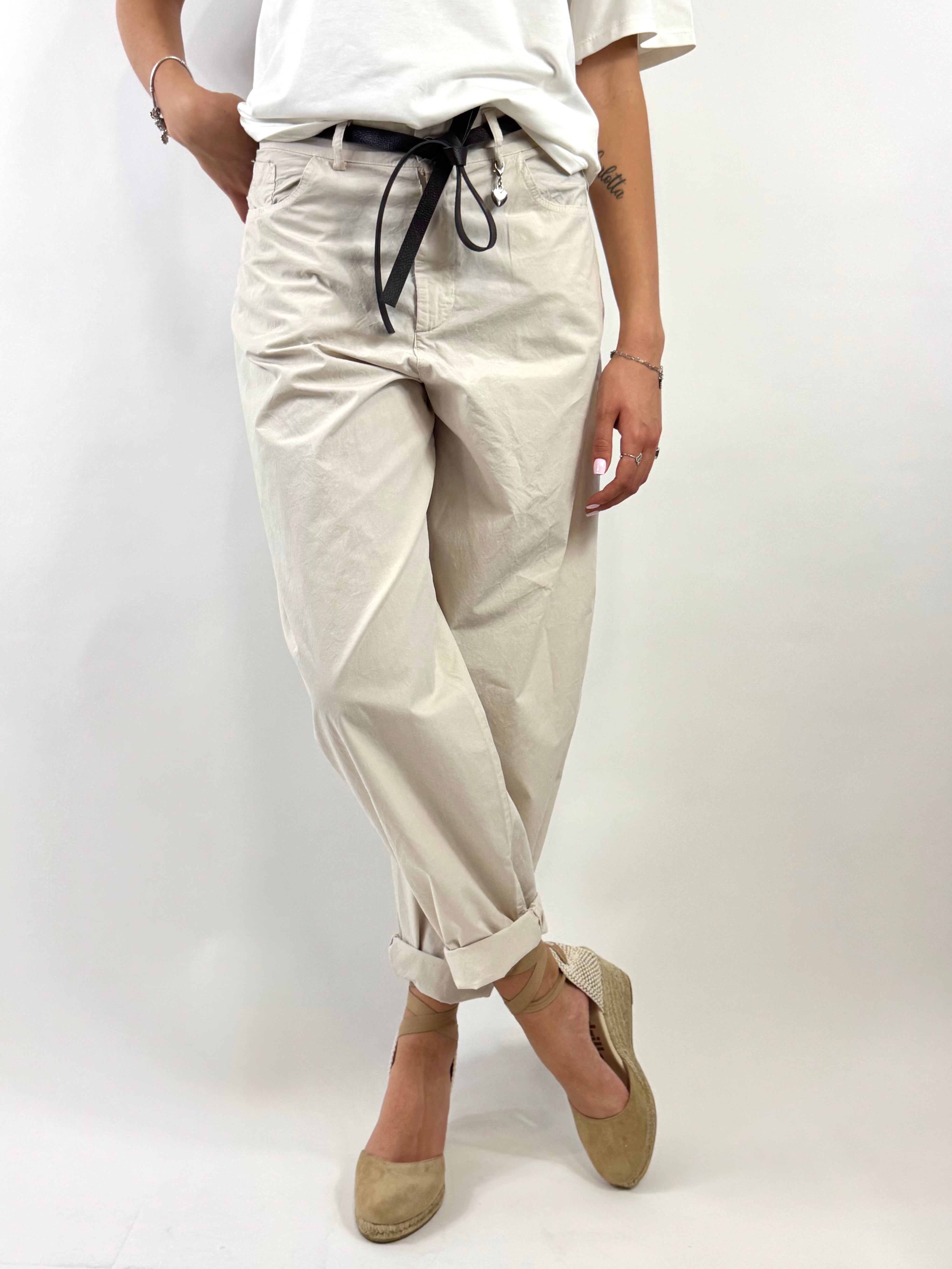 SUSY MIX PANTALONE OVETTO BEIGE