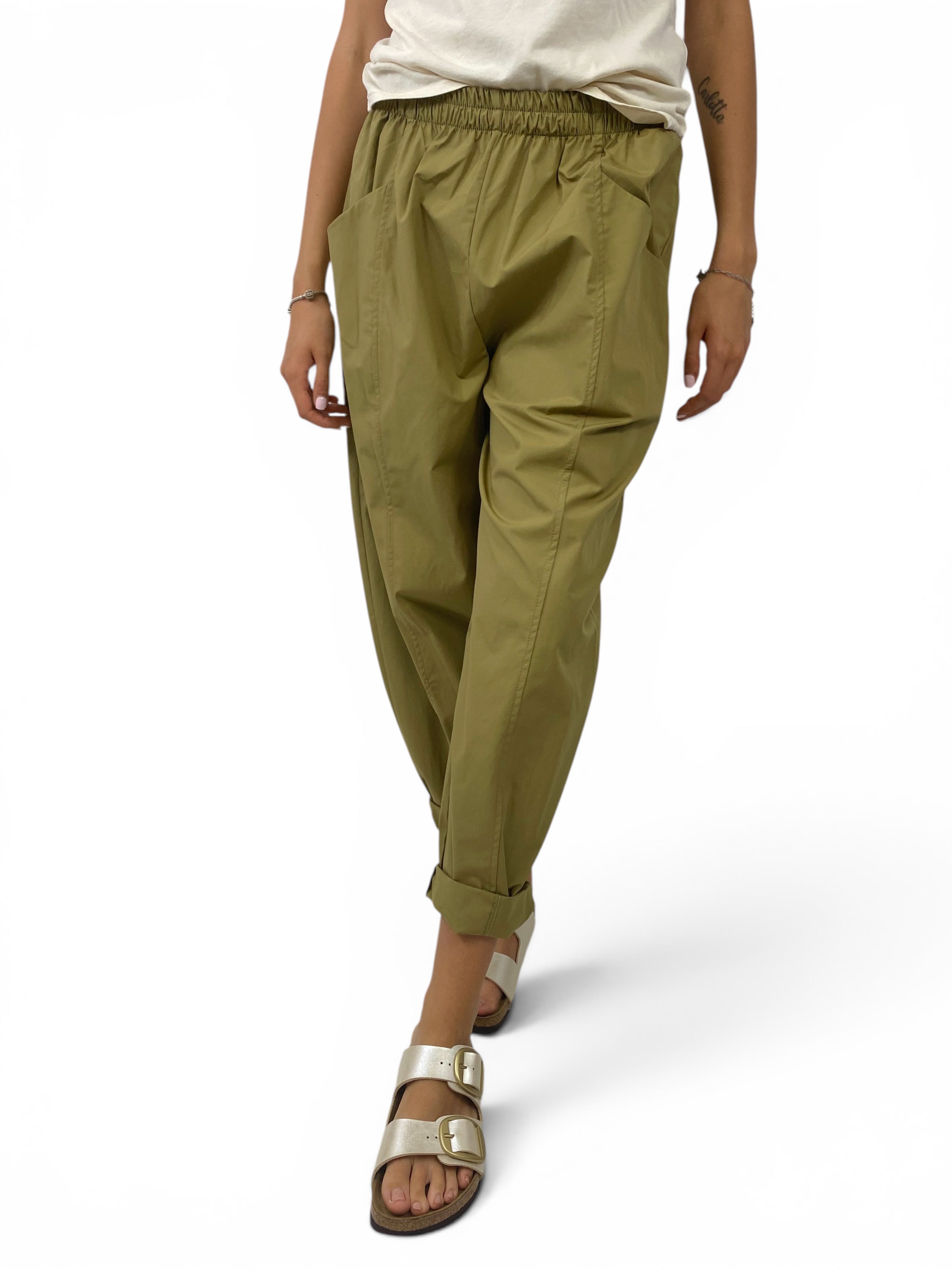 CECILE PANTALONI OLIO CHIARO