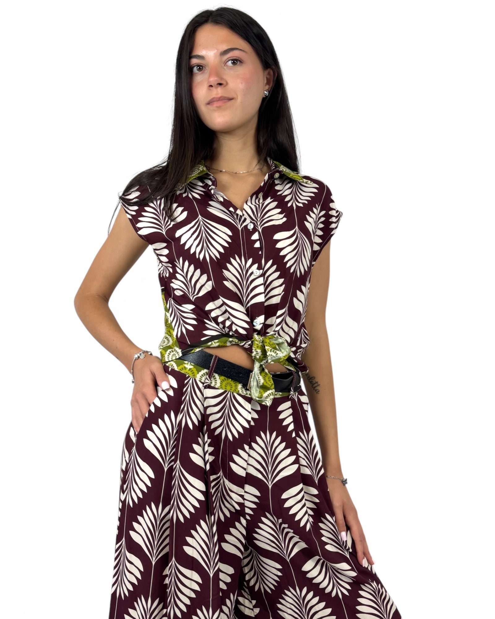 SUSY MIX CAMICIA VINO CON NODO