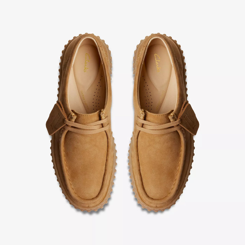 Clarks Scarpa donna modello ingegnere in nabuk marrone chiaro