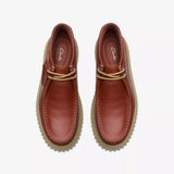 Clarks Polacchina uomo modello ingegnere in pelle marrone