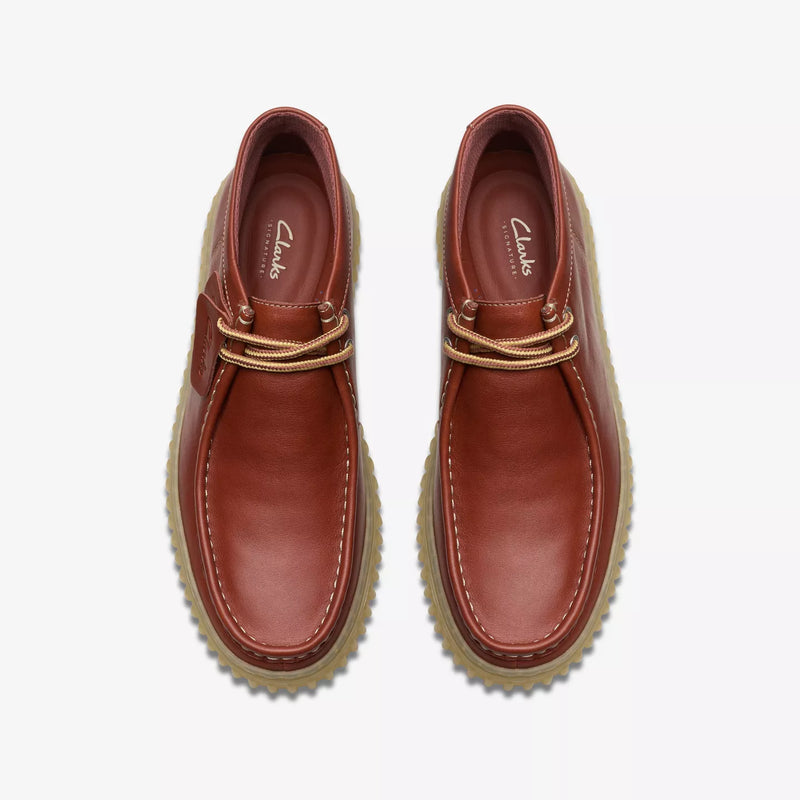 Clarks Polacchina uomo modello ingegnere in pelle marrone