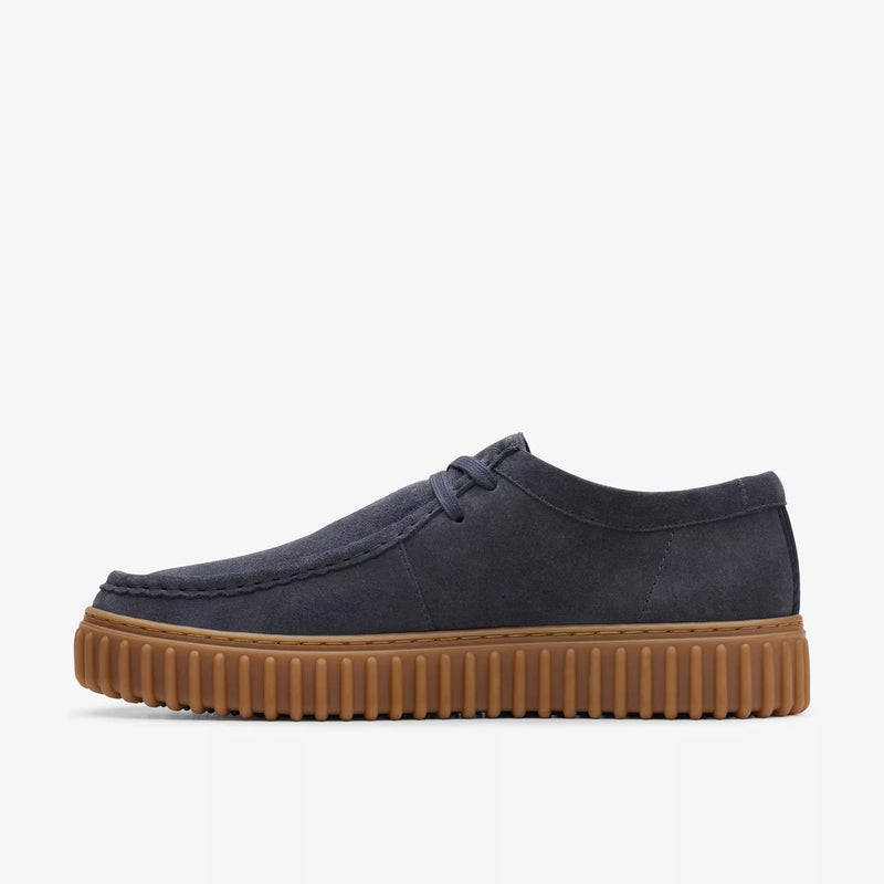 Clarks Scarpa uomo modello ingegnere in suede blu navy