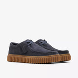 Clarks Scarpa uomo modello ingegnere in suede blu navy