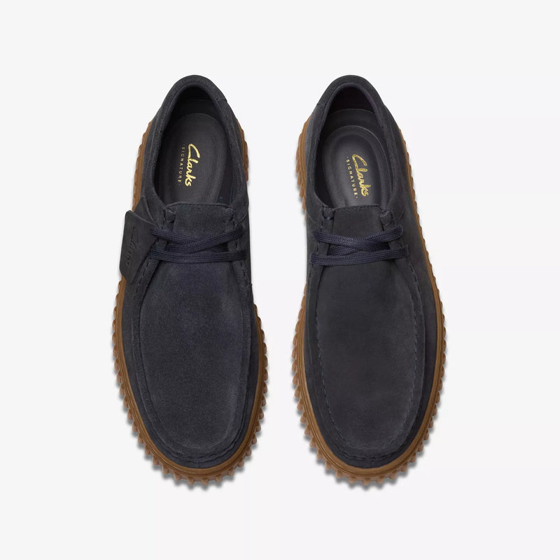 Clarks Scarpa uomo modello ingegnere in suede blu navy